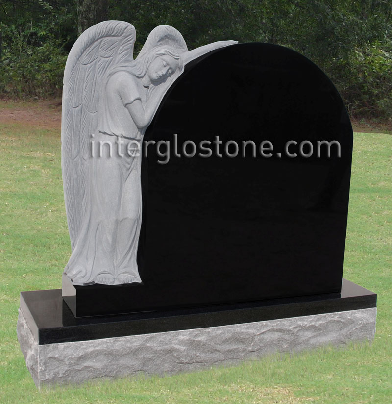 Leaning Angel 2 Headstone