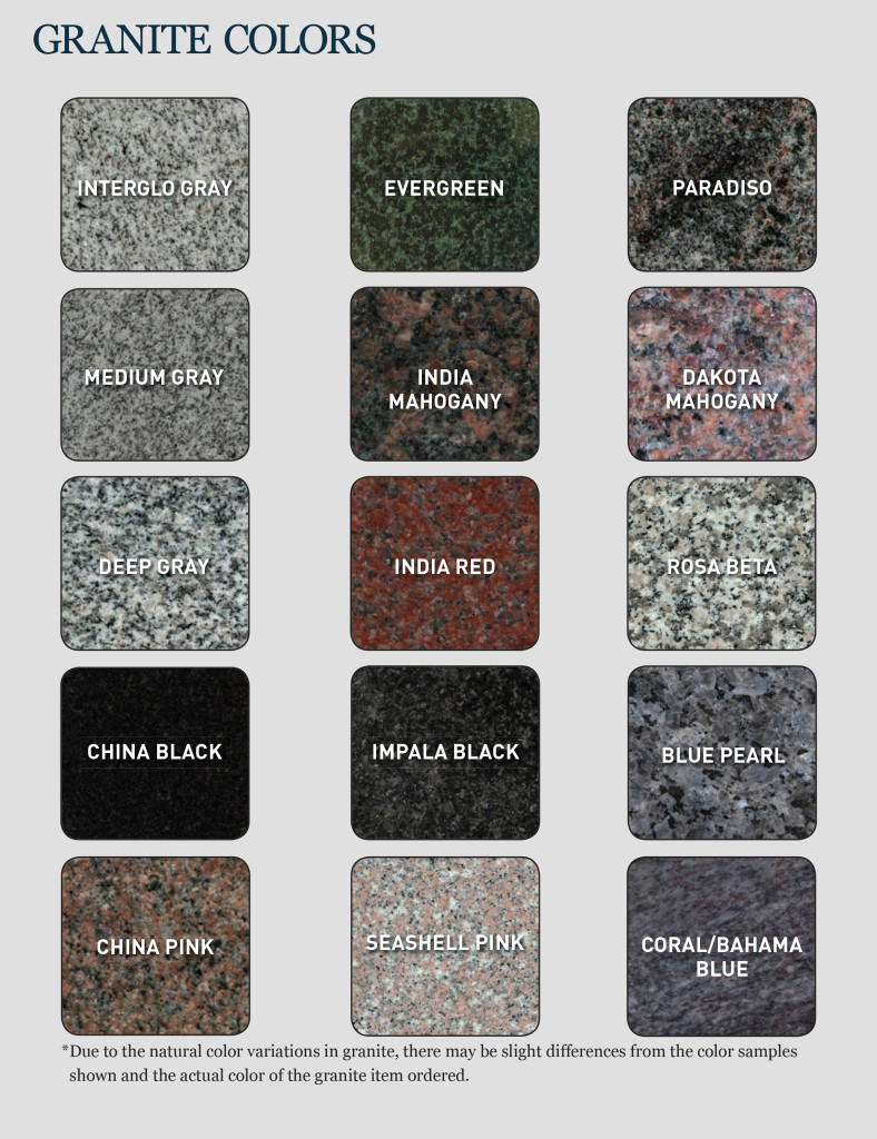 Hellstone Color Headstones | Interglo Stone