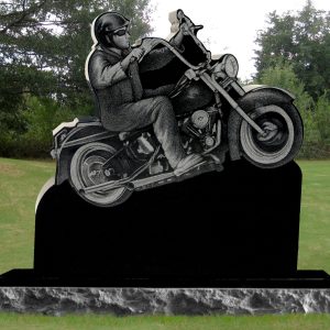 Classic Biker Headstone