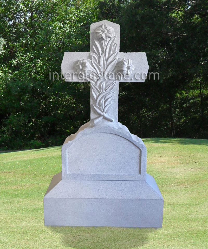 floral-cross-1-headstone