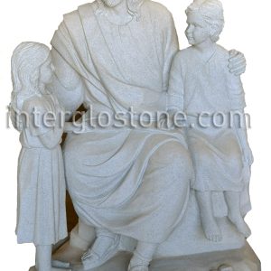 jesus-with-two-children-statue