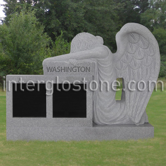 kneeling-angel-two-niche-headstone