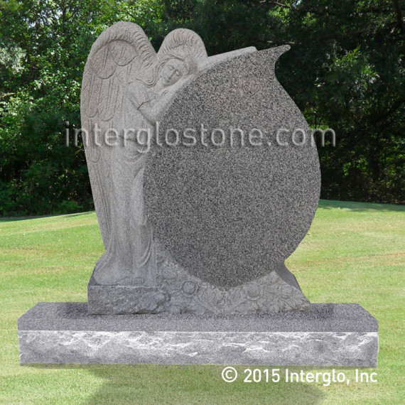 leaning-angel-tear-drop-headstone