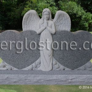 praying-angel-double-heart-headstone