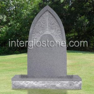 Recessed Candle Headstone