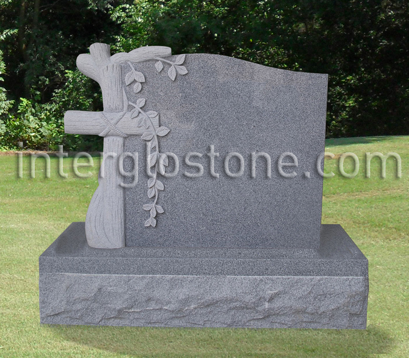 tree-with-rustic-cross-headstone