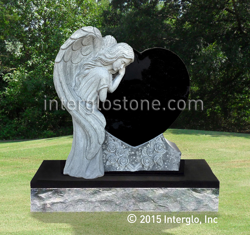 single-angel-heart-2-headstone