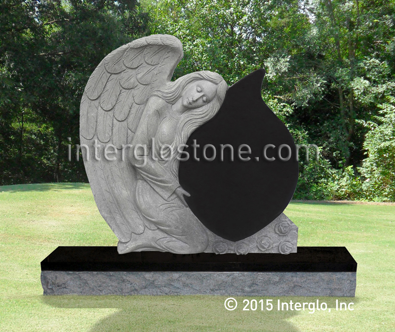single-angel-tear-drop-headstone