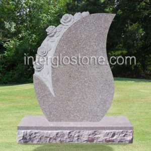 tear-drop-with-carved-flowers-headstone
